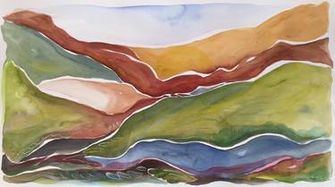 Print of Abstract Landscape Paintings by Kerry Milligan