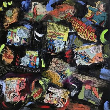 Print of Comics Collage by Kerry Milligan