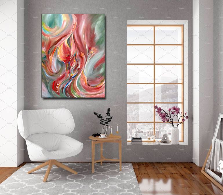 Original Abstract Expressionism Abstract Painting by Kerry Milligan