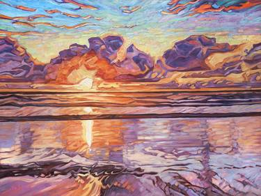 Original Impressionism Seascape Painting by Lauren Forcella