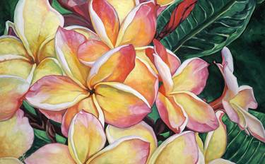 Original Impressionism Floral Painting by Lauren Forcella