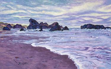 Print of Impressionism Seascape Paintings by Lauren Forcella