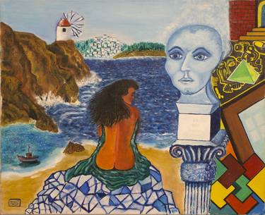 Print of Surrealism Beach Paintings by Karl Tatty Art