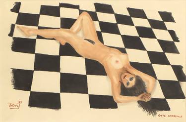 Print of Realism Nude Drawings by Karl Tatty Art