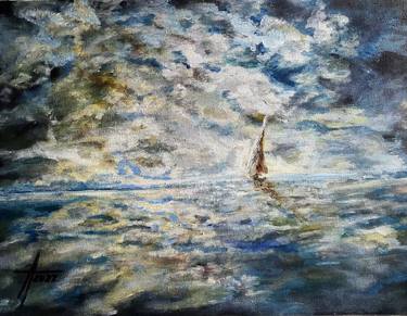 Original Impressionism Seascape Paintings by Américo Venâncio Lopes Machado Filho