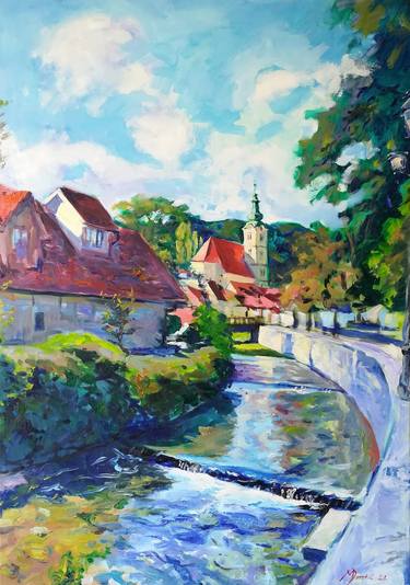 Print of Impressionism Places Paintings by Mihovil Dorotic