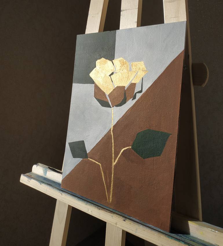 Original Abstract Botanic Painting by Viktoriia Butkovska