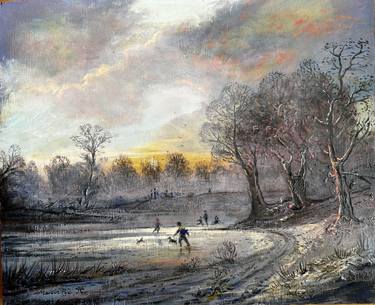 Original Romanticism Landscape Painting by Martin Pye