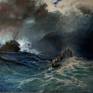 Rescue in the stormy sea Painting by Martin Pye | Saatchi Art