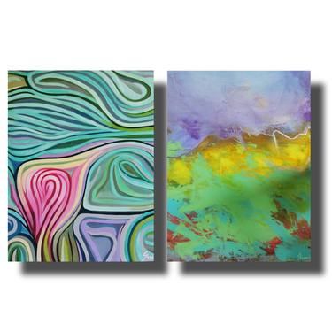 Original Abstract Expressionism Abstract Paintings by Gloria Grau Ruiz