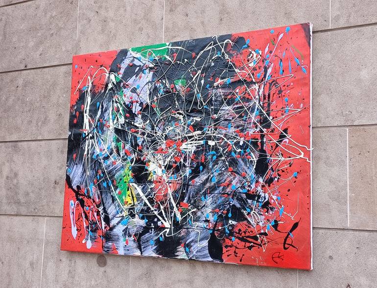 Original Abstract Painting by Akille DeBlasio