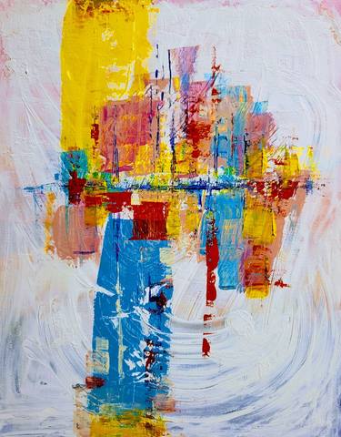 Original Abstract Expressionism Abstract Paintings by Mackey Suehiro