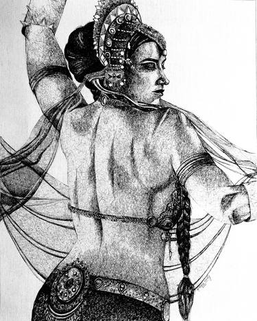 Print of Art Deco People Drawings by Aparna Nadig