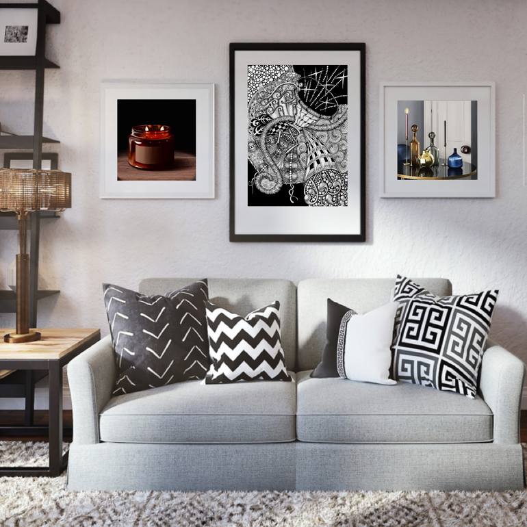 Original Abstract Expressionism Abstract Drawing by Daniela Russo