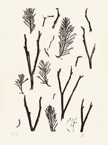 Print of Tree Printmaking by Olesia Kryvolapova