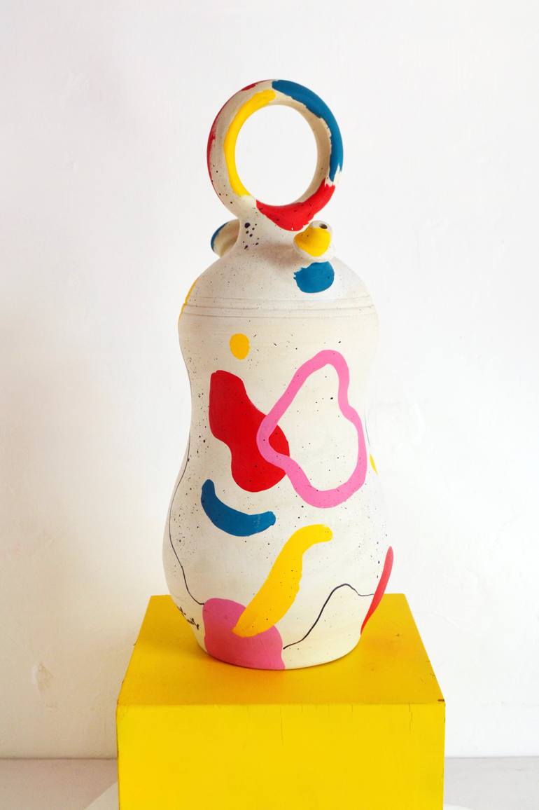 Original Art Deco Home Sculpture by Nataline Pomar
