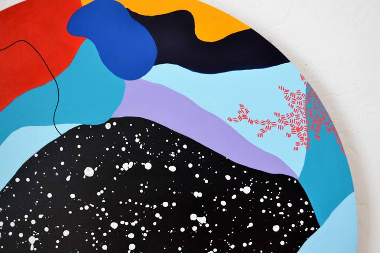 Original Modern Outer Space Painting by Nataline Pomar