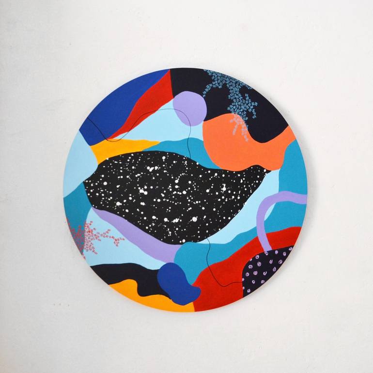 Original Modern Outer Space Painting by Nataline Pomar