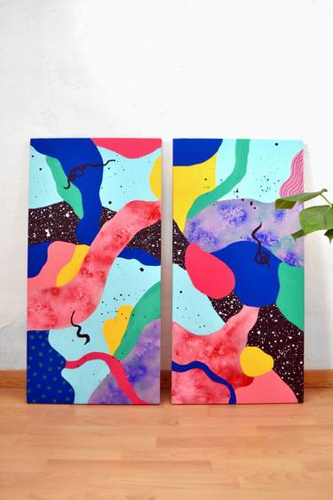 Original Abstract Paintings by Nataline Pomar