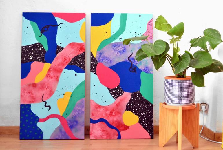 Original Modern Abstract Painting by Nataline Pomar