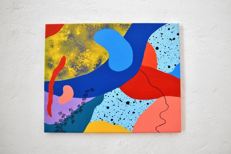Original Conceptual Abstract Painting by Nataline Pomar