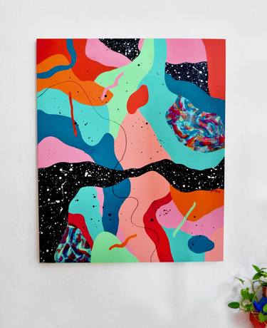 Original Modern Abstract Paintings by Nataline Pomar
