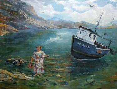 Print of Fine Art Boat Paintings by Valeriy Kuznetsov