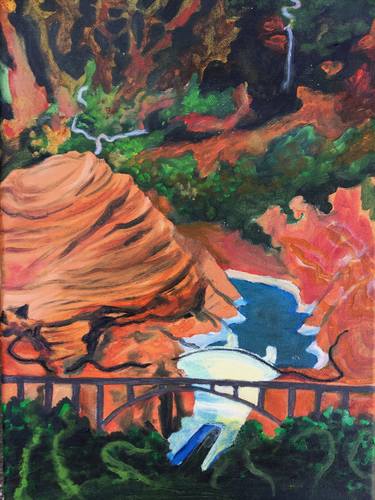 Original Impressionism Landscape Painting by Neut King