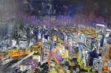 Original Abstract Expressionism Landscape Paintings by Helene DeTyndare