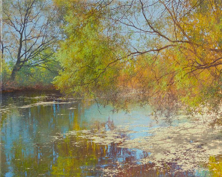 Original Expressionism Landscape Painting by Yurii Klapoukh