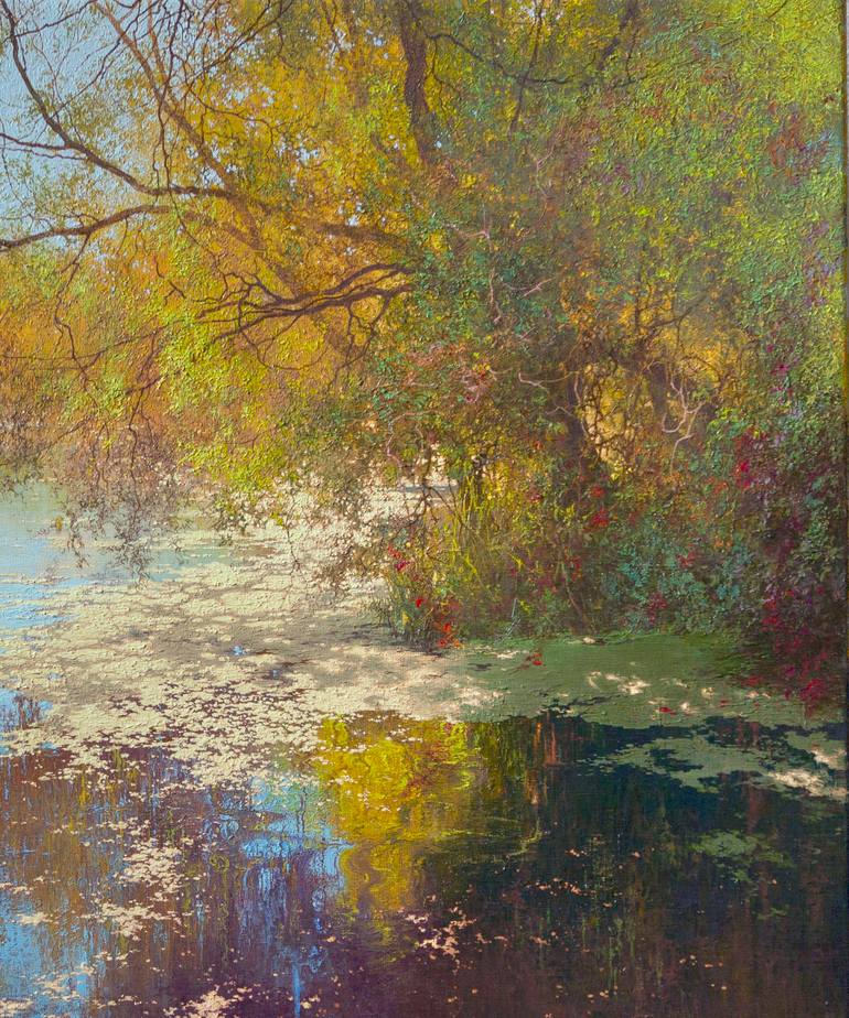 Original Expressionism Landscape Painting by Yurii Klapoukh