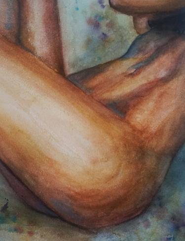 Woman's ass watercolor thumb