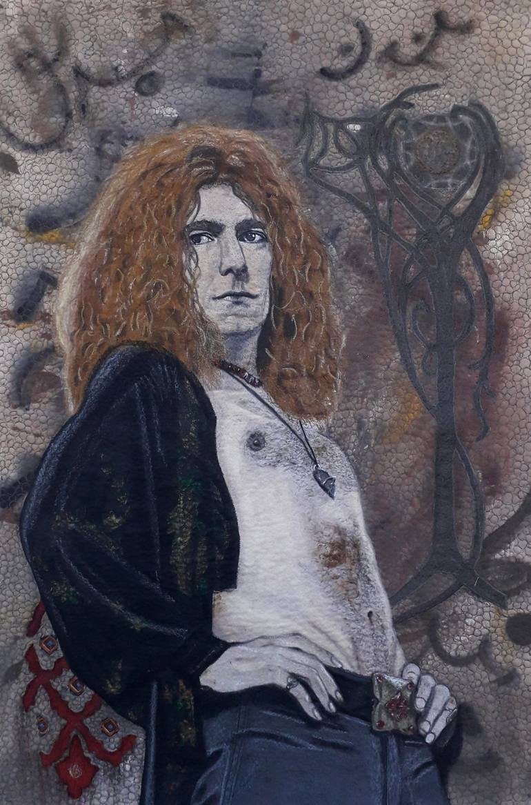 The prince of middle-earth. Robert Plant. Painting by Marina Chernova ...