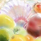 Fruit and shells by Gabriel Corcuera Zubillaga