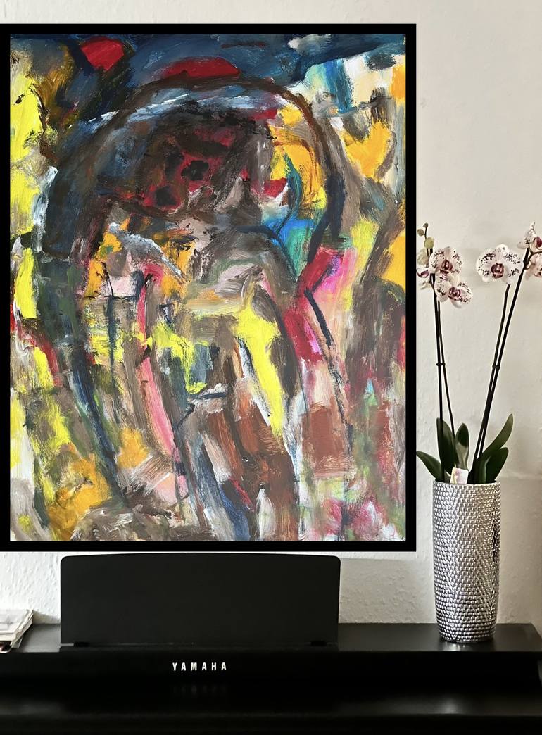 Original Abstract Expressionism Abstract Painting by Franka Höhne