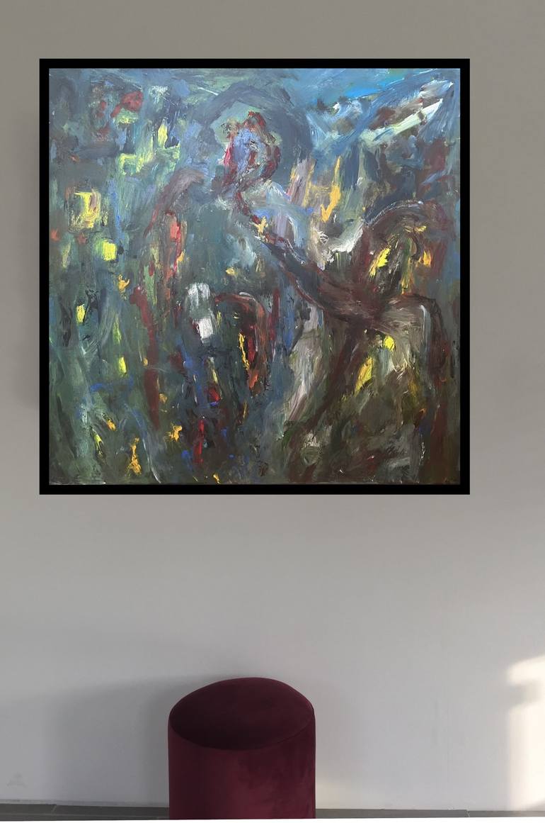 Original Abstract Expressionism Abstract Painting by Franka Höhne