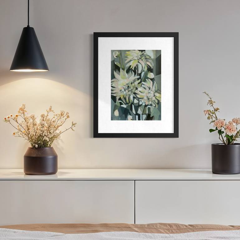 Original Figurative Floral Painting by Angela Apoyan