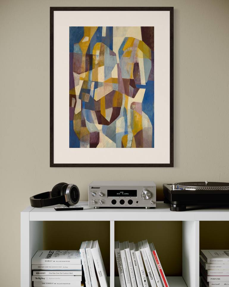Original Abstract Expressionism Abstract Painting by Angela Apoyan