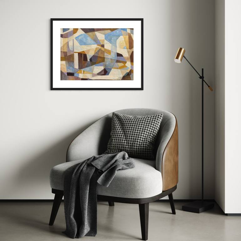 Original Abstract Expressionism Abstract Painting by Angela Apoyan