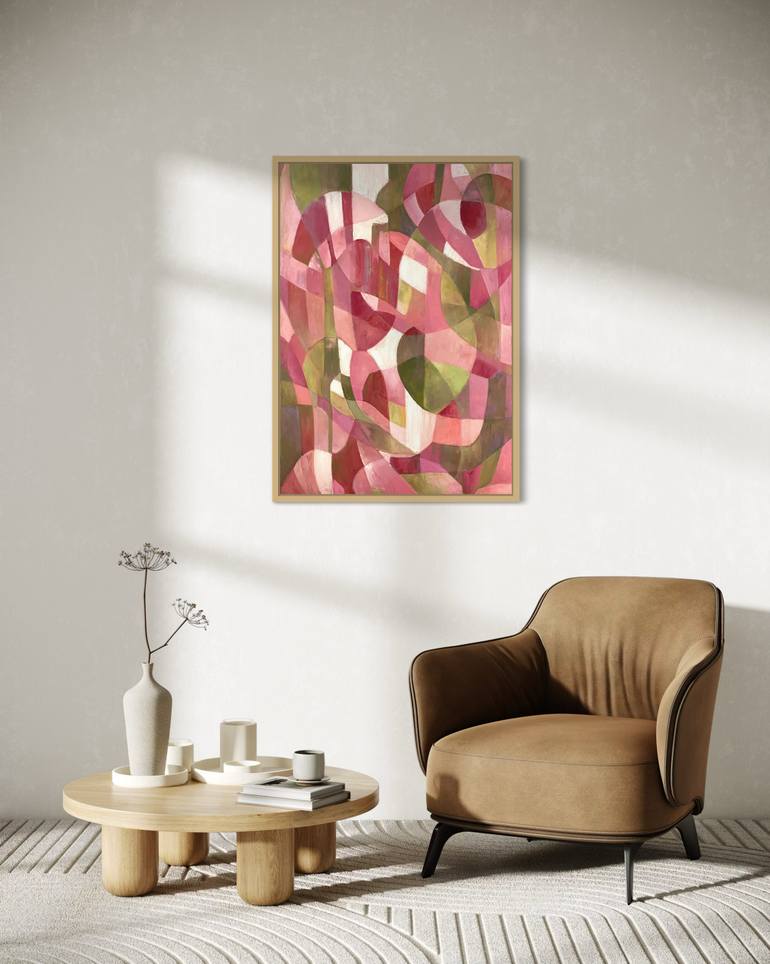 Original Abstract Expressionism Abstract Painting by Angela Apoyan