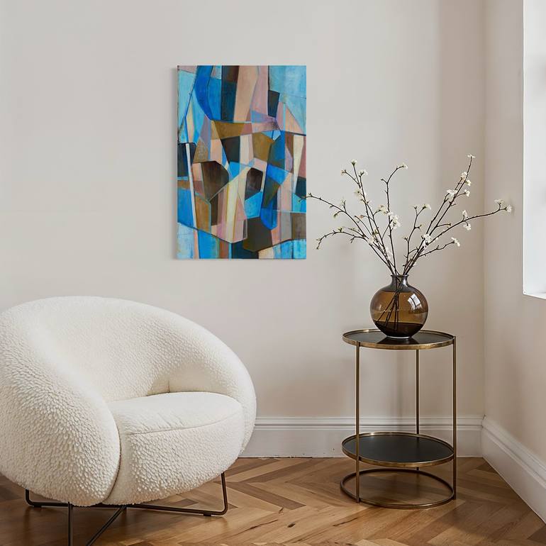 Original Abstract Expressionism Abstract Painting by Angela Apoyan