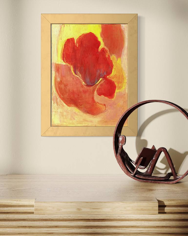 Original Abstract Expressionism Abstract Painting by Angela Apoyan
