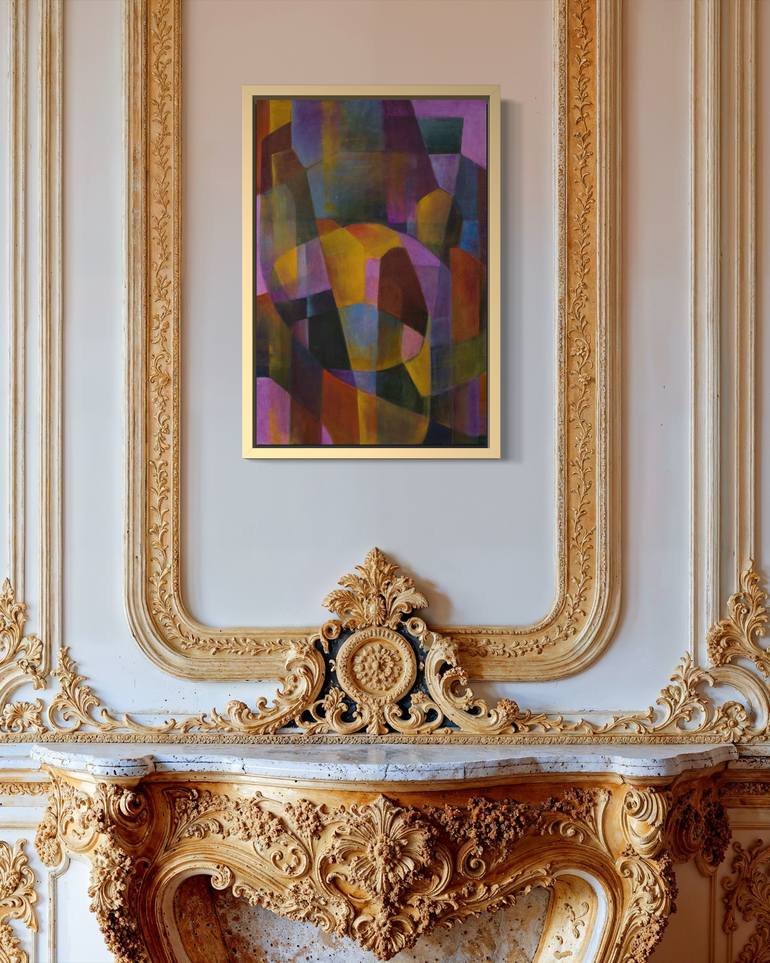 Original Abstract Expressionism Abstract Painting by Angela Apoyan
