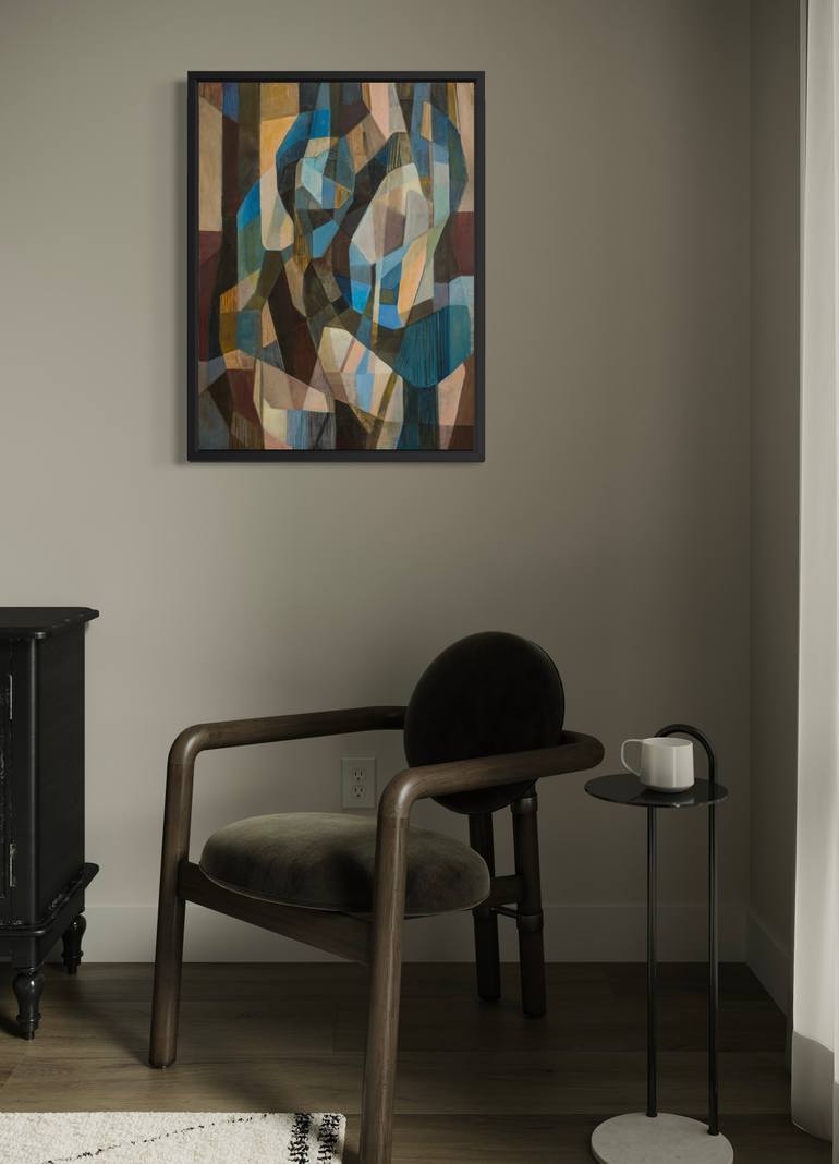 Original Abstract Expressionism Abstract Painting by Angela Apoyan