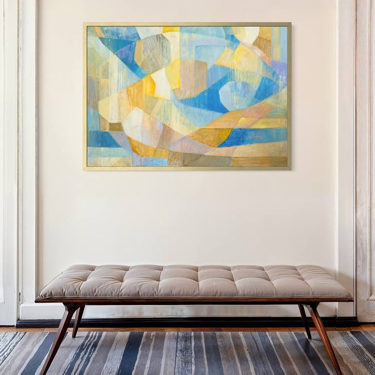 Original Abstract Expressionism Abstract Painting by Angela Apoyan