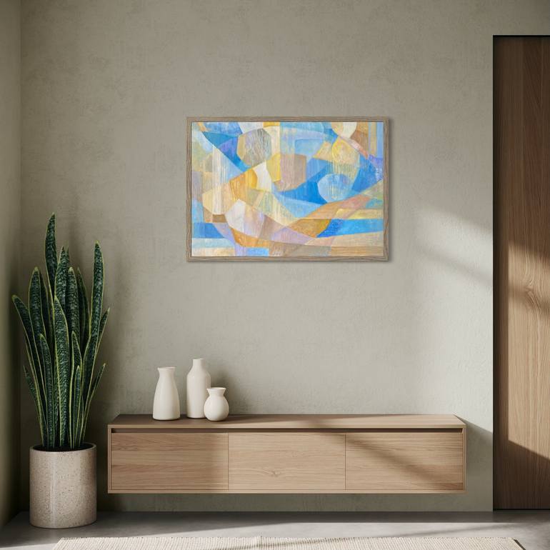 Original Abstract Expressionism Abstract Painting by Angela Apoyan