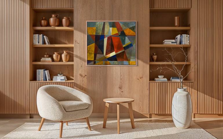 Original Abstract Expressionism Abstract Painting by Angela Apoyan