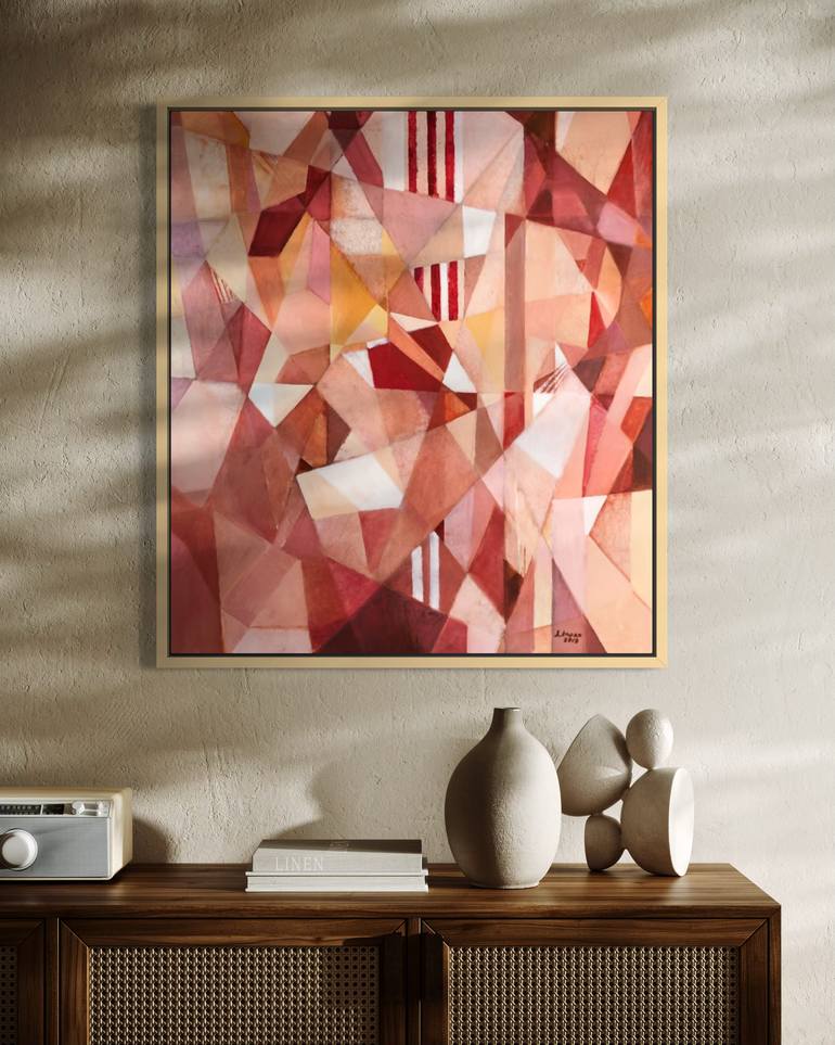 Original Abstract Expressionism Abstract Painting by Angela Apoyan