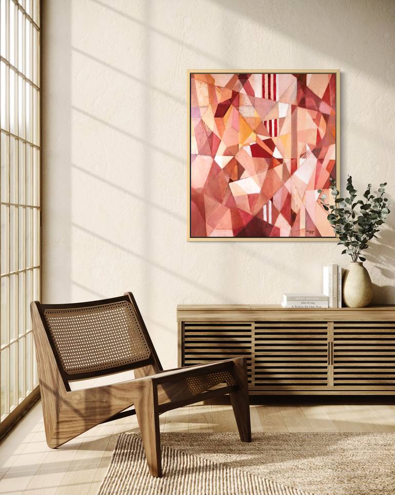 Original Abstract Expressionism Abstract Painting by Angela Apoyan