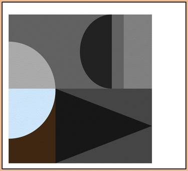 Midnight Gray - Contemporary Pattern Art thumb